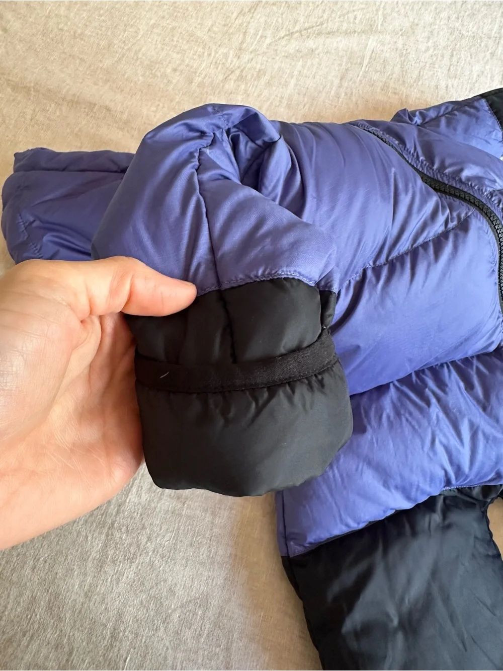 The North Face Baby Nuptse One-Piece Bunting Suit 12-18 M Cave Blue